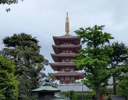 La pagoda del Sensoji ad Asakusa