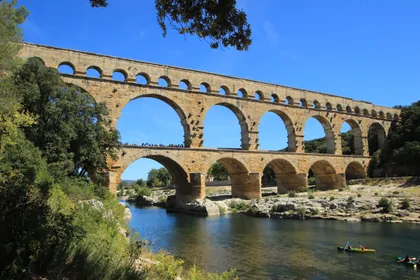 The Pont du Gard Roman Aqueduct