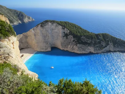 A Turquoise Bay in Greece