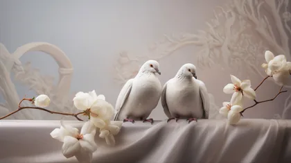 Two White Doves
