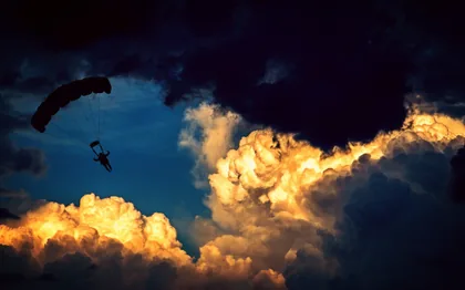 A Parachute Among the Clouds