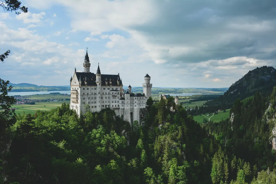 Neuschwanstein Under a Brooding Sky