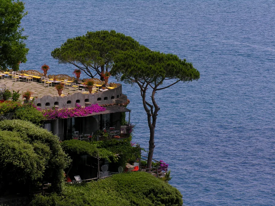 Clifftop Terrace Above a Blue Sea