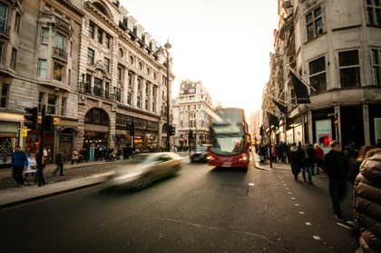 Um ônibus vermelho, Londres
