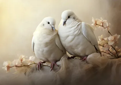 Two White Doves