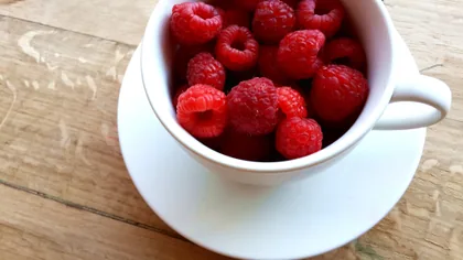 Raspberries in a Teacup
