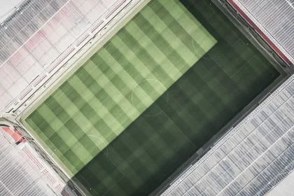 Football Pitch Seen from Above