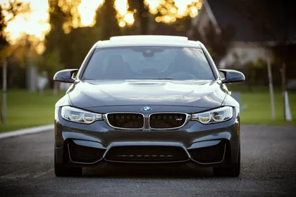 A Grey BMW M3 Head On