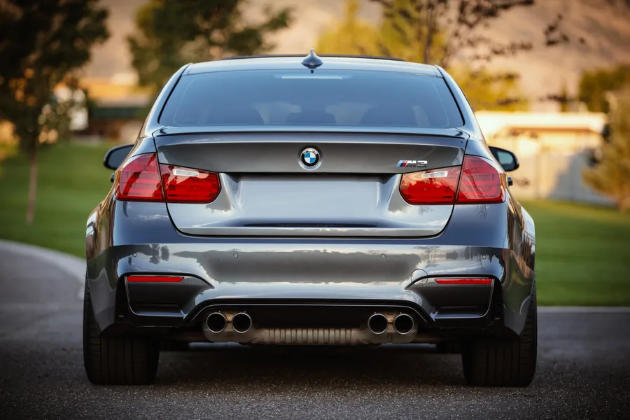 The Rear of a Grey BMW M3
