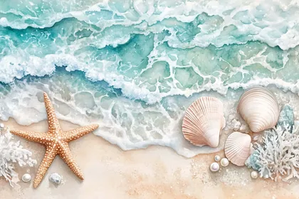 A Starfish and Three Shells
